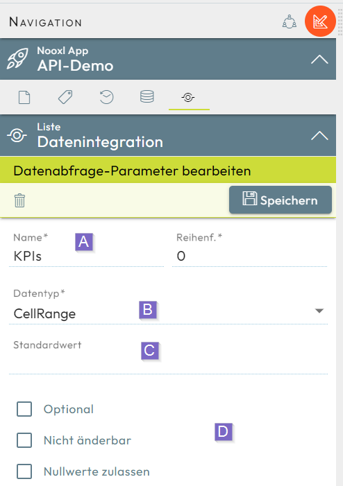 Data-query parameter